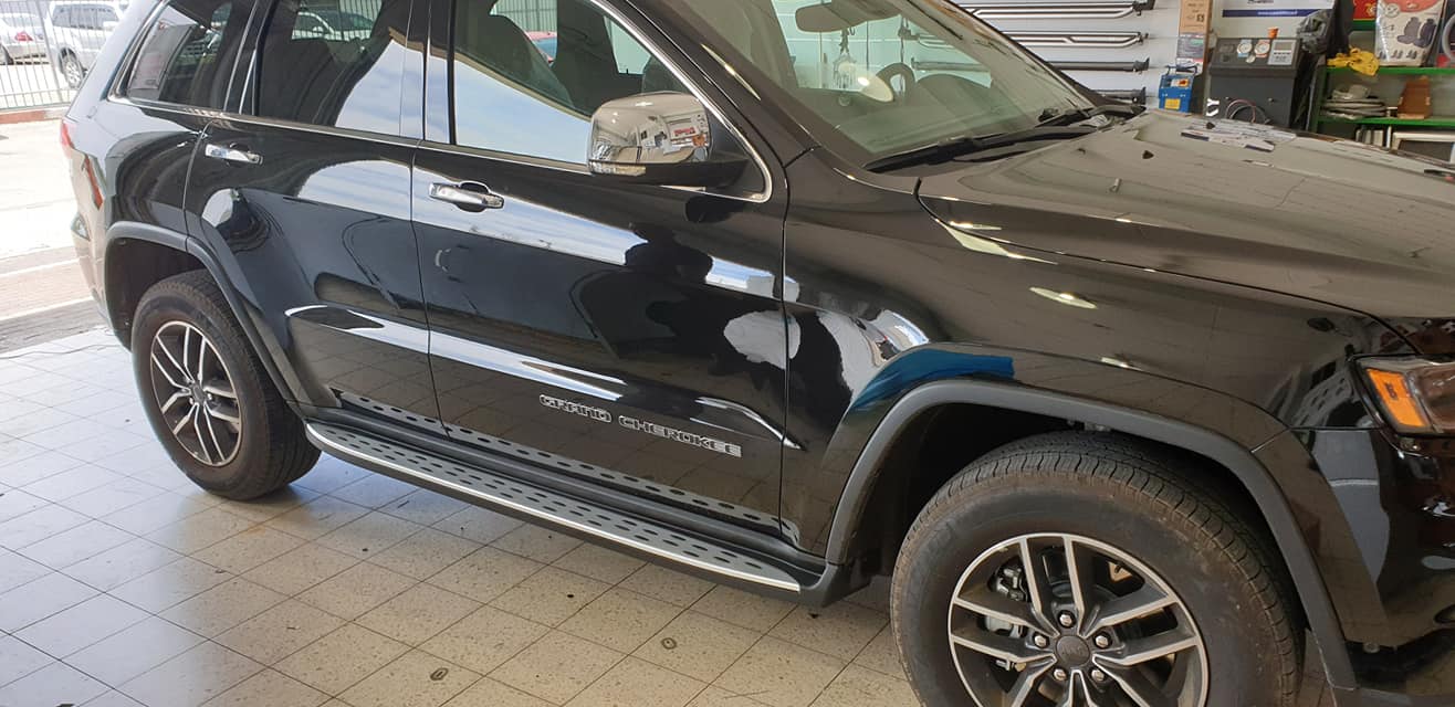 התקנת מדרכות + וו גרירה לגרנד שירוקי